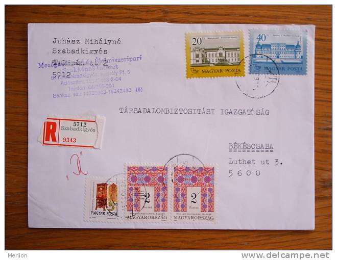 Hongrie Hungary Ungarn Courrier Moderne, Cover, Local Franking D5124 - Storia Postale