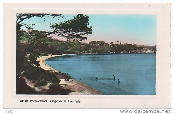 Dép 83 - J667 - Porquerolles - Plage De La Courtade -  Bon état  - Semi Moderne Petit Format - Porquerolles