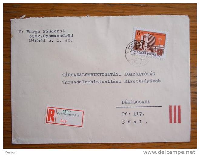 Hongrie Hungary Ungarn Courrier Moderne, Cover, Local Franking D5152 - Brieven En Documenten