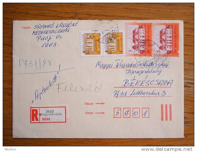 Hongrie Hungary Ungarn Courrier Moderne, Cover, Local Franking D5175 - Brieven En Documenten