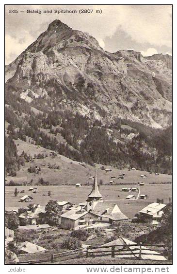 9559 - Gsteig Und Spitzhorn - Non Circulé - Gsteig Bei Gstaad