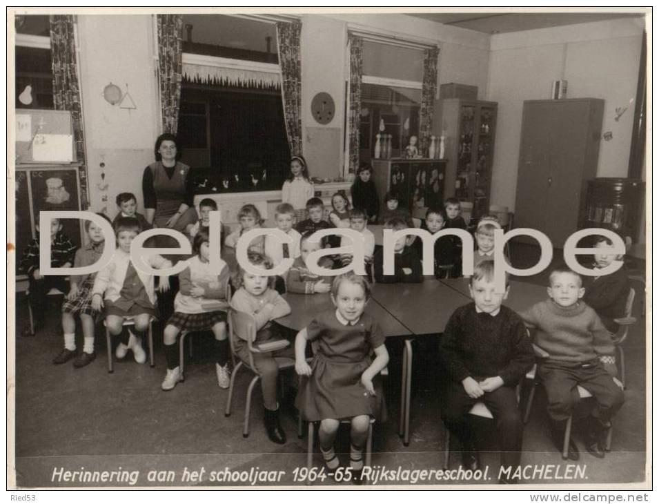 Machelen Rijkslagereschool 1964-1965 Foto - Machelen