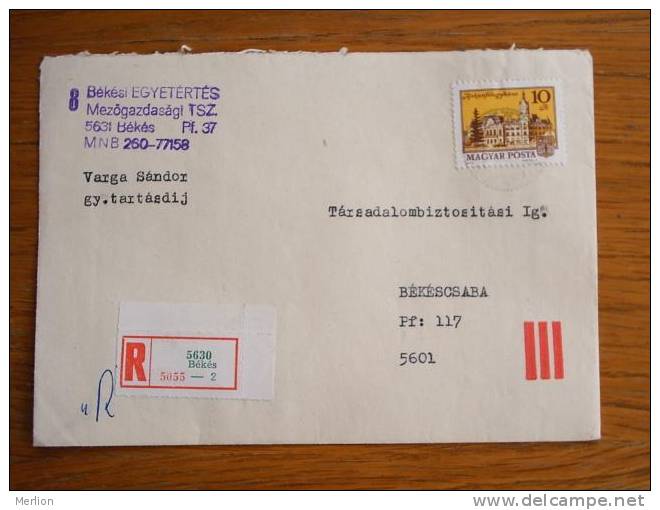 Hongrie Hungary Ungarn Courrier Moderne, Cover, Local Franking D5199 - Gebraucht