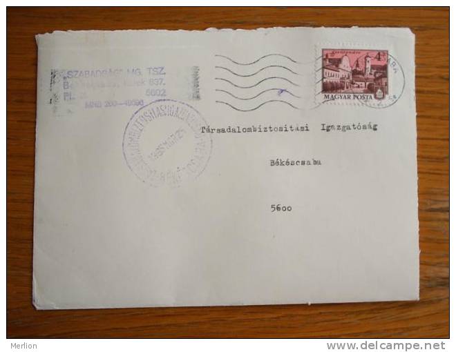 Hongrie Hungary Ungarn Courrier Moderne, Cover, Local Franking D5200 - Gebraucht