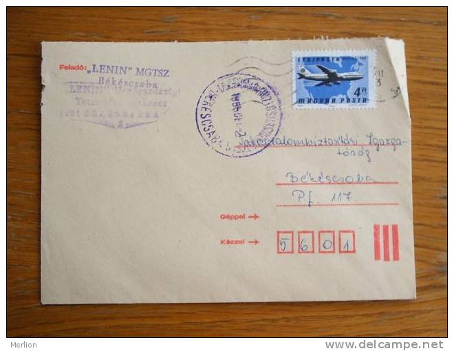 Hongrie Hungary Ungarn Courrier Moderne, Cover, Local Franking D5201 - Used Stamps