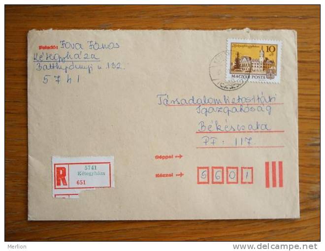 Hongrie Hungary Ungarn Courrier Moderne, Cover, Local Franking D5202 - Gebraucht