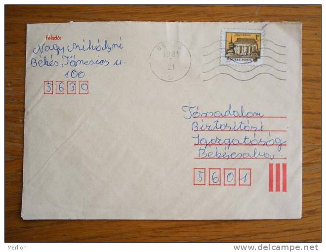 Hongrie Hungary Ungarn Courrier Moderne, Cover, Local Franking D5206 - Gebraucht