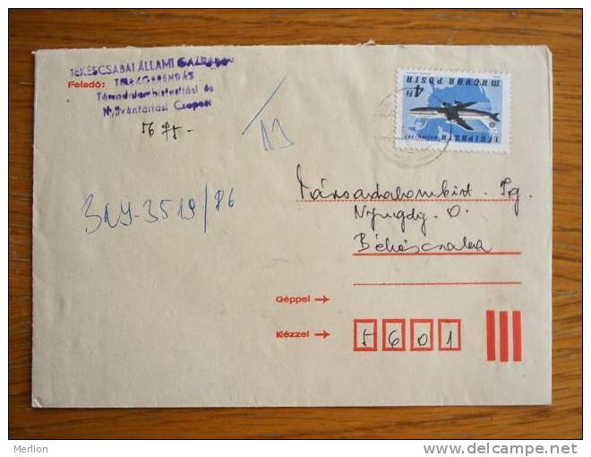 Hongrie Hungary Ungarn Courrier Moderne, Cover, Local Franking D5209 - Gebraucht