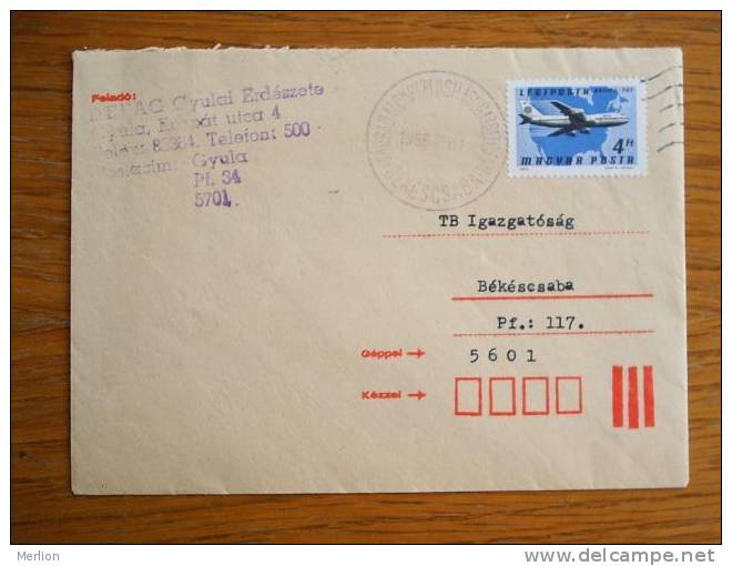Hongrie Hungary Ungarn Courrier Moderne, Cover, Local Franking D5215 - Gebraucht