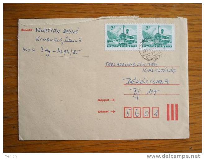 Hongrie Hungary Ungarn Courrier Moderne, Cover, Local Franking D5217 - Used Stamps