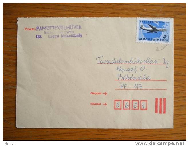 Hongrie Hungary Ungarn Courrier Moderne, Cover, Local Franking D5219 - Used Stamps