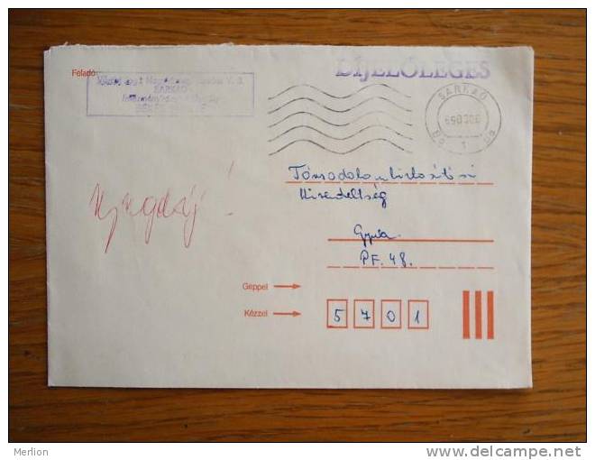 Hongrie Hungary Ungarn Courrier Moderne, Cover, Local Franking D5220 - Used Stamps