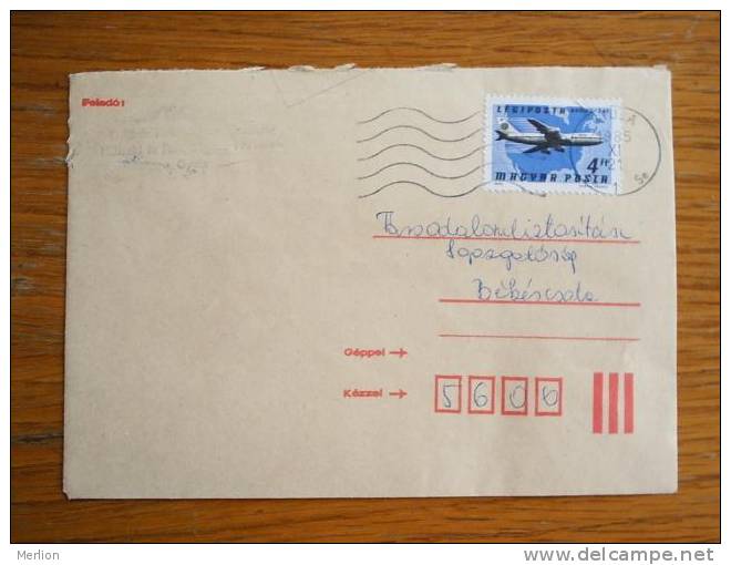 Hongrie Hungary Ungarn Courrier Moderne, Cover, Local Franking D5222 - Used Stamps