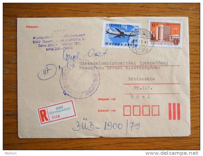 Hongrie Hungary Ungarn Courrier Moderne, Cover, Local Franking D5223 - Used Stamps