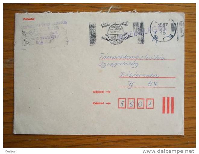 Hongrie Hungary Ungarn Courrier Moderne, Cover, Local Franking D5226 - Used Stamps