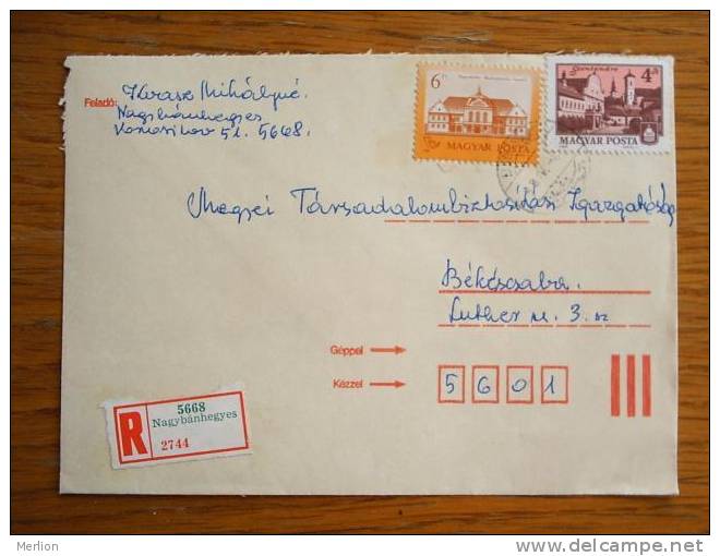 Hongrie Hungary Ungarn Courrier Moderne, Cover, Local Franking D5227 - Usati