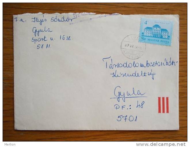 Hongrie Hungary Ungarn Courrier Moderne, Cover, Local Franking D5253 - Lettres & Documents