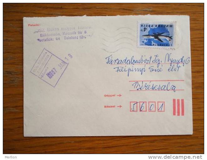 Hongrie Hungary Ungarn Courrier Moderne, Cover, Local Franking D5259 - Gebraucht