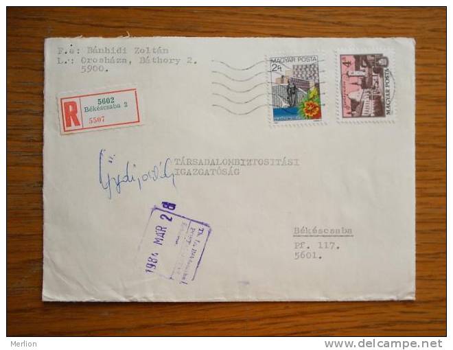 Hongrie Hungary Ungarn Courrier Moderne, Cover, 1980- D5263 - Storia Postale