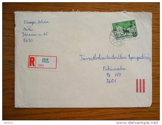 Hongrie Hungary Ungarn Courrier Moderne, Cover, 1980- D5266 - Cartas & Documentos