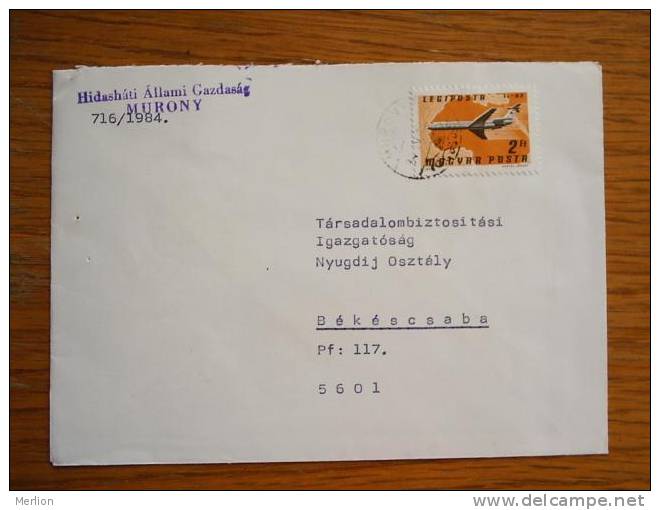 Hongrie Hungary Ungarn Courrier Moderne, Cover, 1980- D5267 - Lettres & Documents