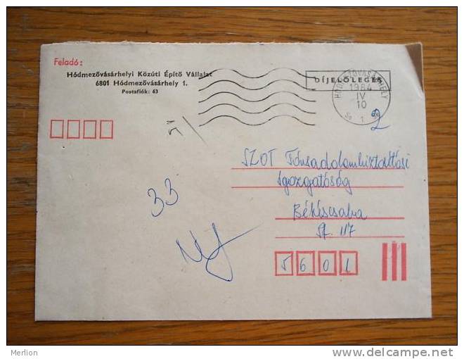 Hongrie Hungary Ungarn Courrier Moderne, Cover, 1980- D5268 - Lettres & Documents