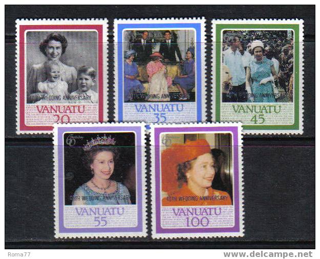 988 - VANUATU, 1986 : Queen Elizabeth 60th Birthday  *** - Vanuatu (1980-...)