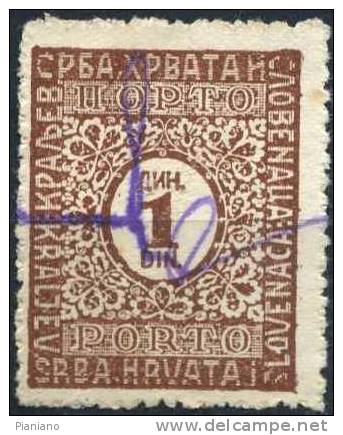 PIA - YUG - 1921-22 - T. Txe - Segnatasse - Post Pay -  (Un T.T. 61) - Impuestos