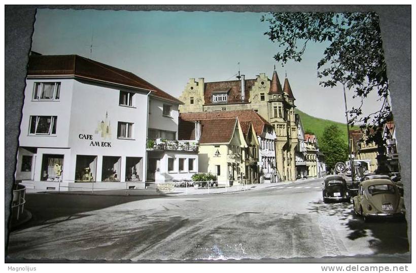 Germany,Oppenau,Schwarzwald,Caffe"Ameck",Street,postcard - Hochschwarzwald