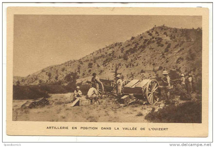 8553 Artillerie En Position Dans La Vallée De L'Ouizert H.A.G. Paris - Autres & Non Classés