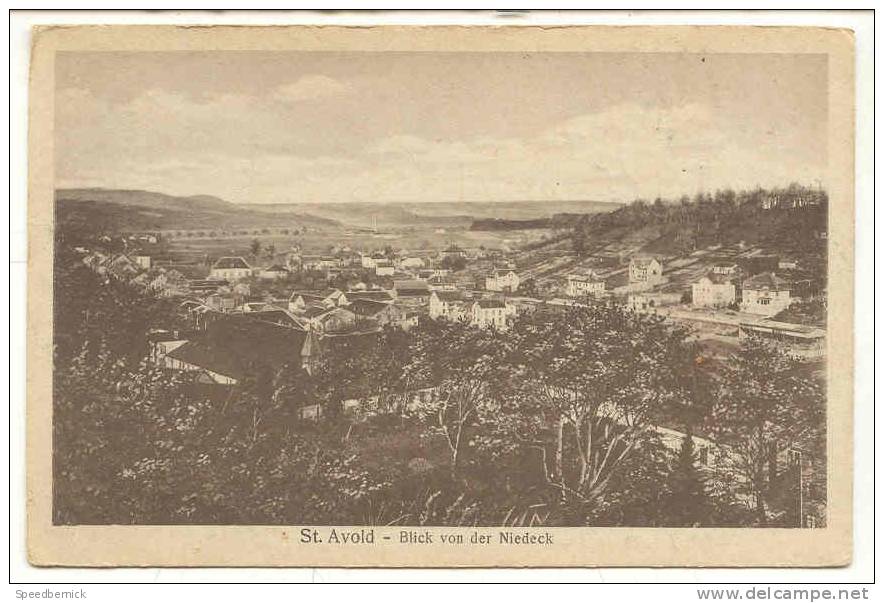 8547 St Avold - Blick Von Der Niedeck . Faust . - Saint-Avold