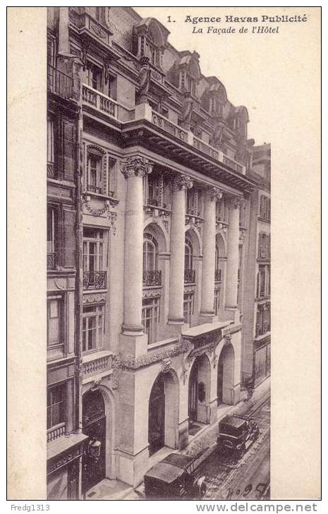 Paris - Agence Havas Publicité, Facade De L'Hotel - Rue Richelieu - District 02