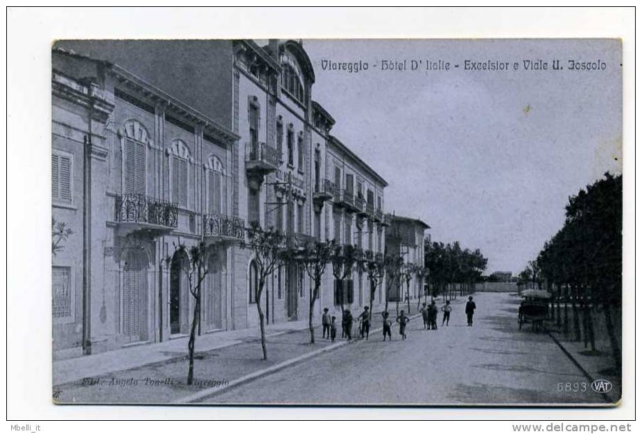 Viareggio Hotel D'Italie Animata 1910c - Viareggio