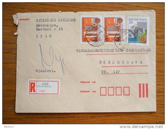 Hungary Hongrie Ungarn Courrier Moderne , Used Cover  Cca 1980-  D5288 - Storia Postale