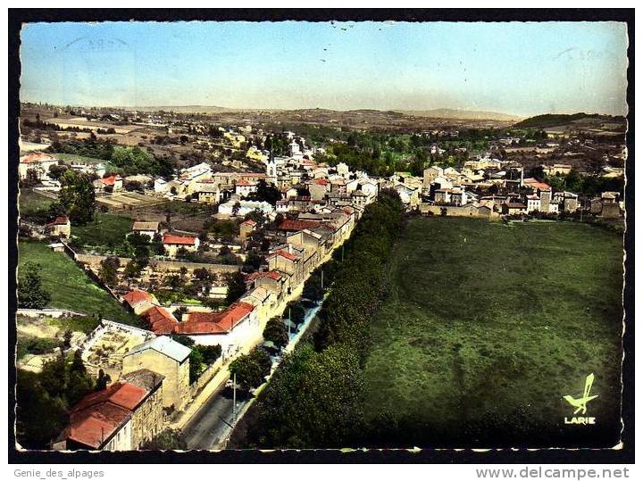 69 Rhône,  PONTCHARRA Sur TURDINE, Vue Aérienne, Route De Tarare, Circulé En 1994, CPSM 10x15, - Pontcharra-sur-Turdine