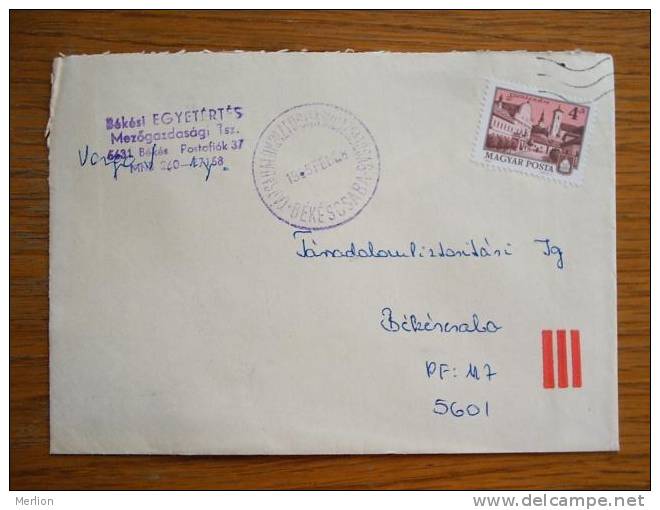 Hungary Hongrie Ungarn Courrier Moderne , Used Cover  Cca 1980-  D5302 - Briefe U. Dokumente