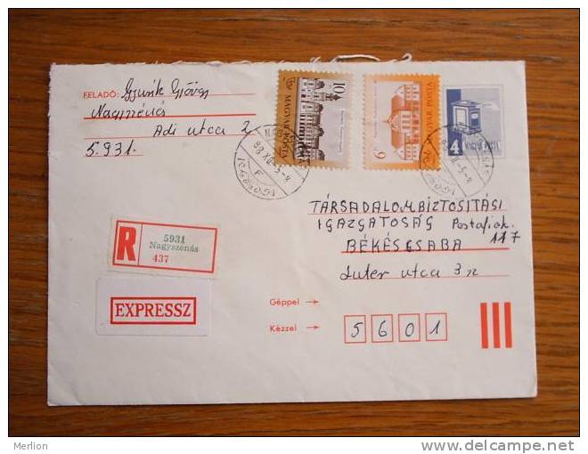 Hungary Hongrie Ungarn Courrier Moderne , Used Cover  Cca 1980-  D5317 - Brieven En Documenten