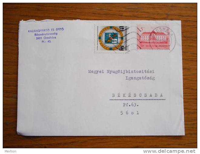 Hungary Hongrie Ungarn Courrier Moderne , Used Cover  Cca 1980-  D5327 - Brieven En Documenten