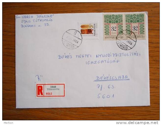 Hungary Hongrie Ungarn Courrier Moderne , Used Cover  Cca 1980-  D5334 - Brieven En Documenten