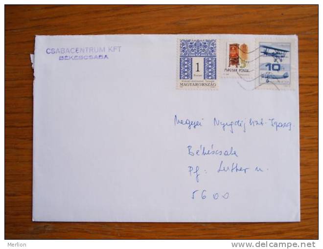 Hungary Hongrie Ungarn Courrier Moderne , Used Cover  Cca 1990-  D5377 - Lettres & Documents