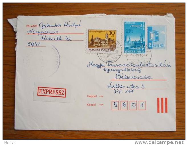 Hungary Hongrie Ungarn Courrier Moderne , Used Cover  Cca 1990-  D5389 - Brieven En Documenten