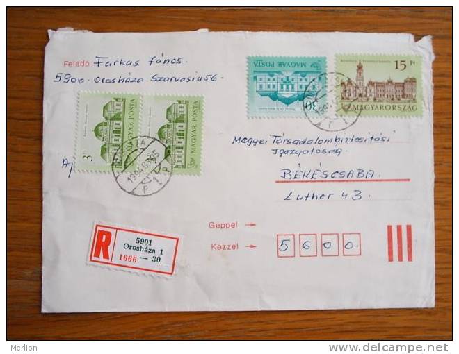 Hungary Hongrie Ungarn Courrier Moderne , Used Cover  Cca 1990-  D5397 - Lettres & Documents