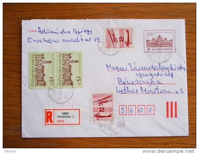 Hungary Hongrie Ungarn Courrier Moderne , Used Cover  Cca 1990-  D5402 - Brieven En Documenten