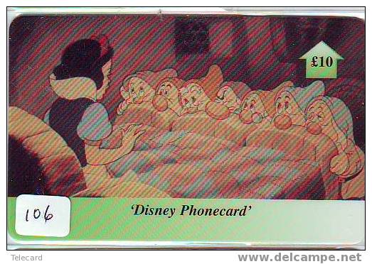 Disney Op Telefoonkaart Walt Disney World ENGLAND GB (106) SNOWWHITE - Disney