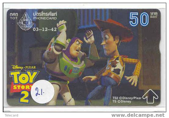 Télécarte Disney Thailand. Phonecard Disney Thailand (21) TOY STORY - Disney