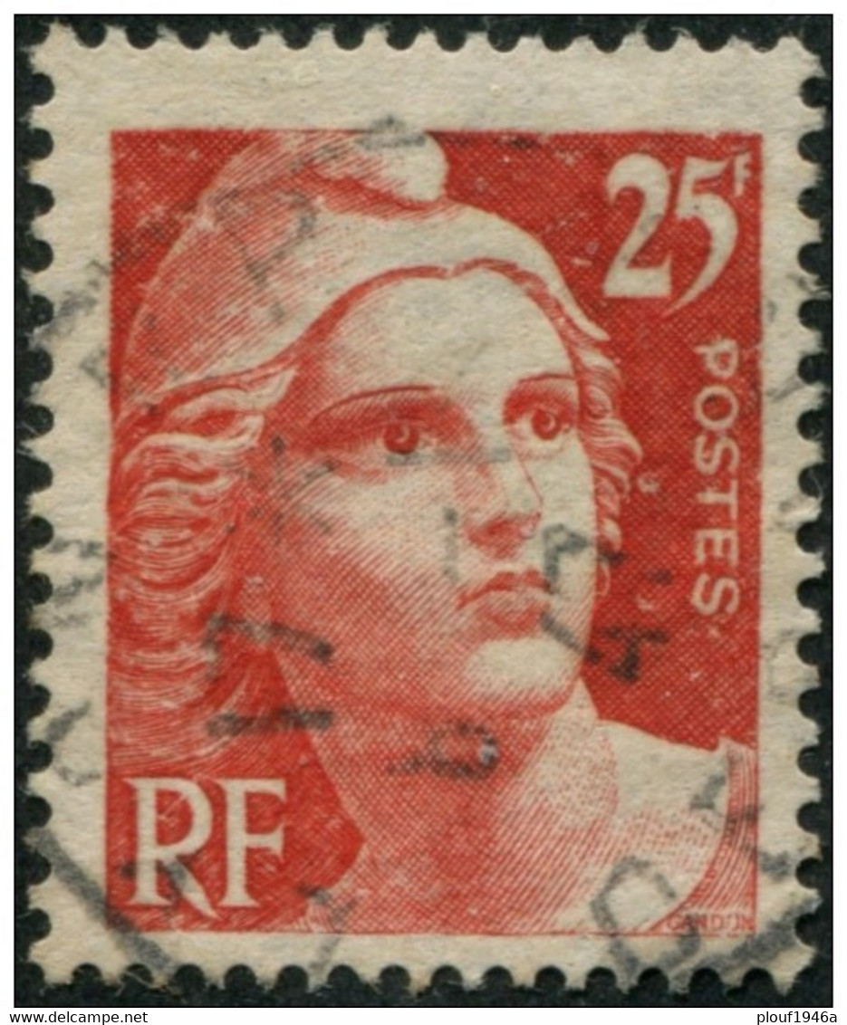 Pays : 189,06 (France : 4e République)  Yvert Et Tellier N° :  729 (o) (taille-douce) - 1945-54 Marianne De Gandon