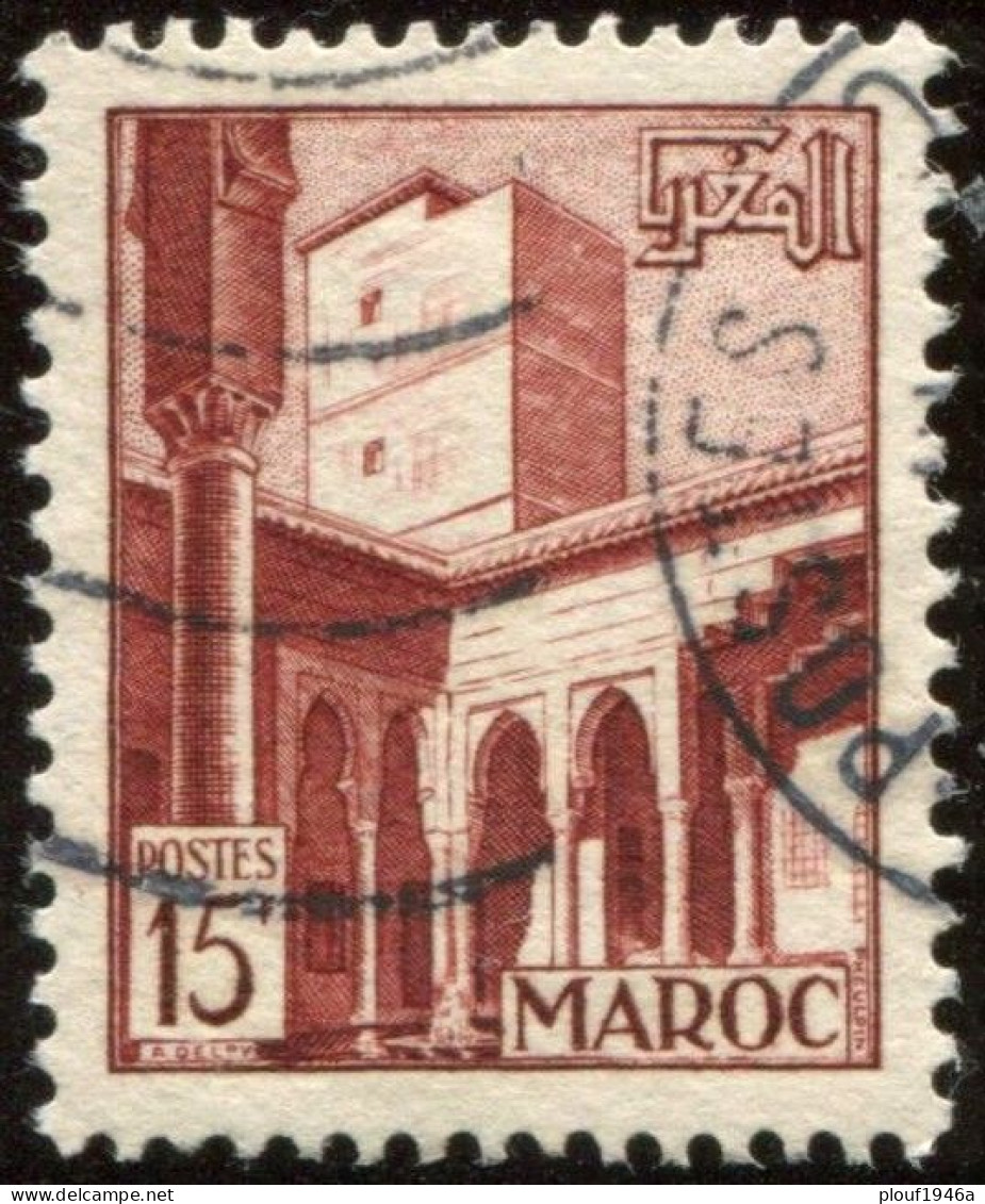 Pays : 315,9 (Maroc : Protectorat Français) Yvert Et Tellier N° :311 (o) - Used Stamps