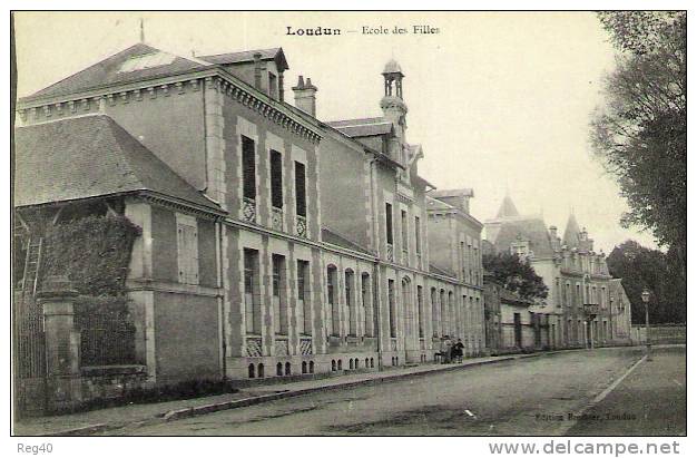 D86 - LOUDUN  - Ecole Des Filles - Loudun