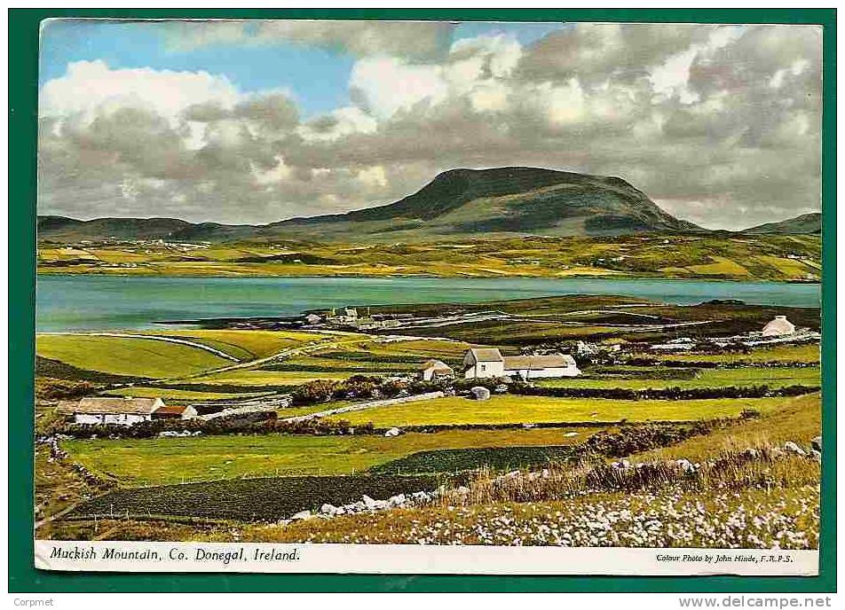 IRELAND - MUCKISH MOUNTAIN - DONEGAL Postard Sent To ILLINOIS - SYNGE STAMP - Donegal