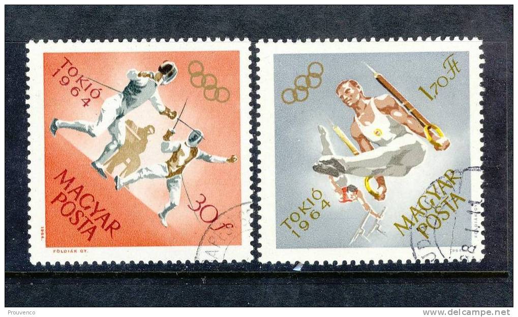 HONGRIE  JO TOKYO 1964 OLYMPIC GAMES ESCRIME ANNEAUX  OBLIT - Summer 1964: Tokyo